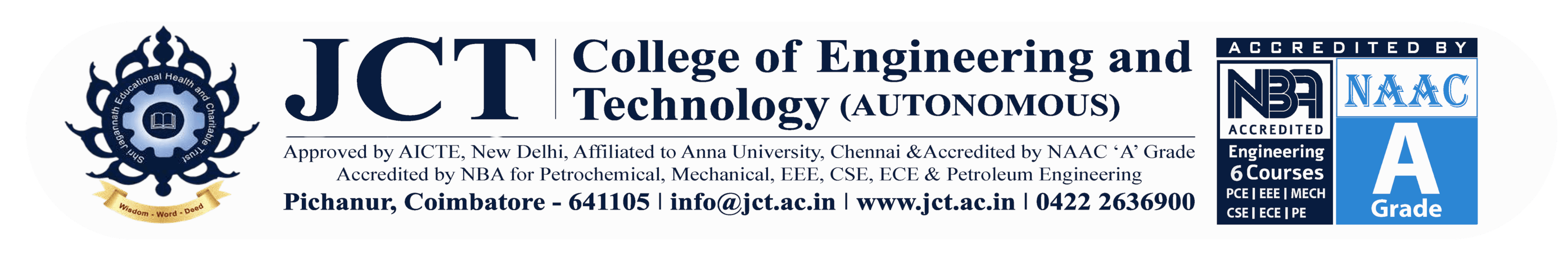 JCT Institutions Logo